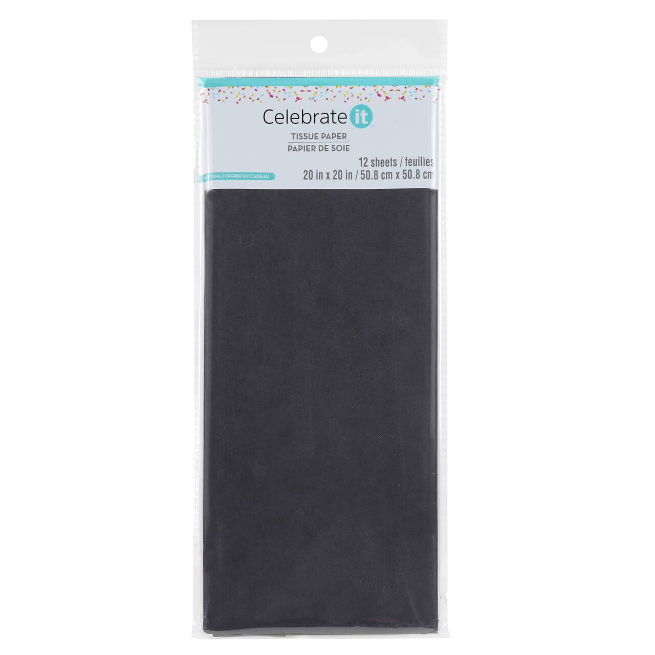 24 Packs: 12 ct. (288 total) Black Tissue Paper by Celebrate It™